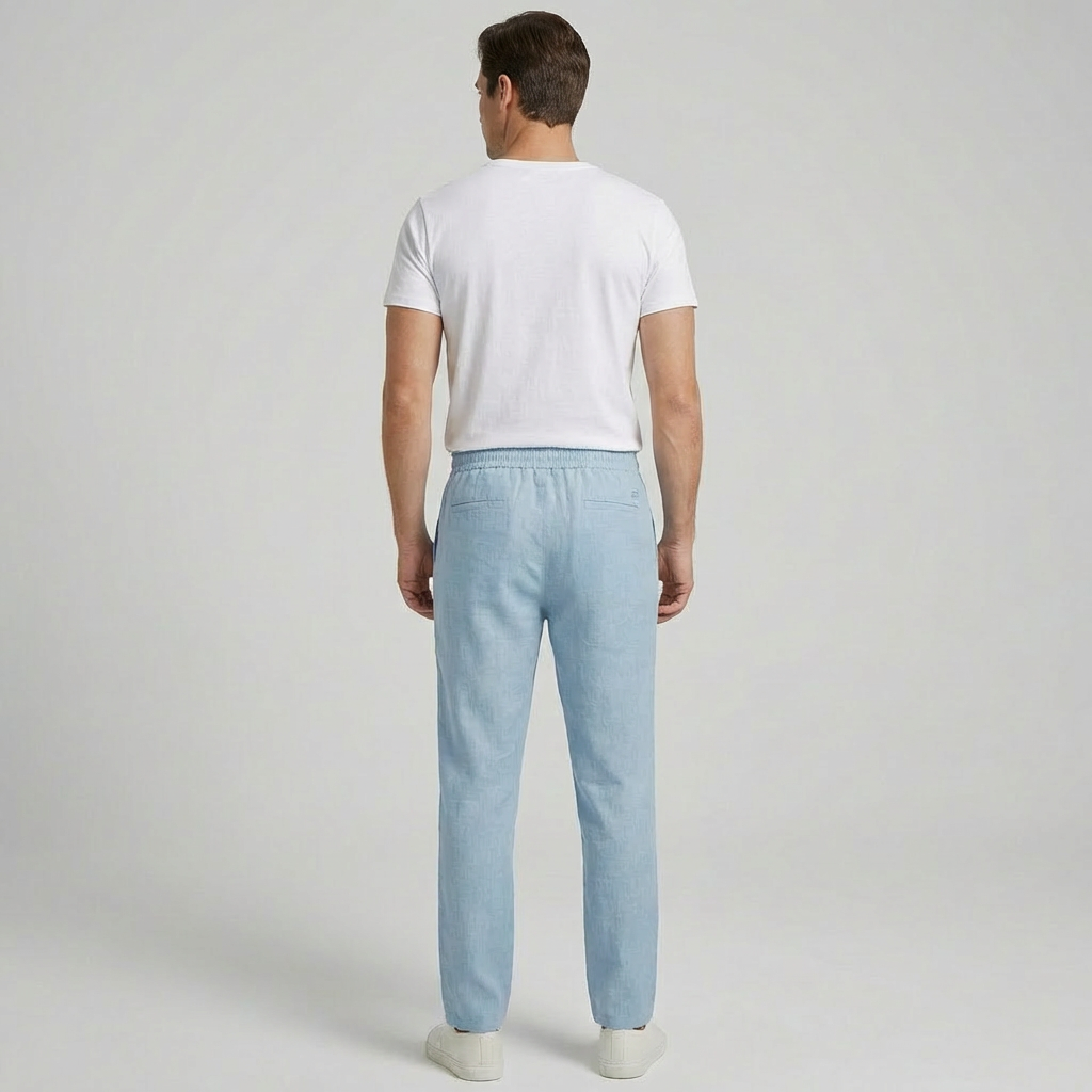 Davy | Men's Linen Drawstring Pants - Relaxed Fit