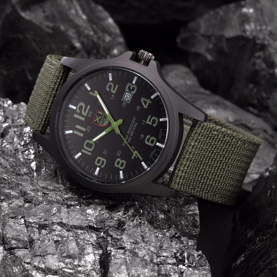 Davy | Men's Military Style Watch with Luminous Dial
