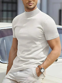 Davy | Men's Lightweight Moisture-Wicking Mock Neck Tee