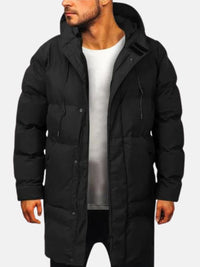Parka isolante à capuche pour homme pour temps froid