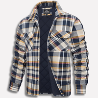Davy | Chemise-veste en flanelle à carreaux isolée pour homme