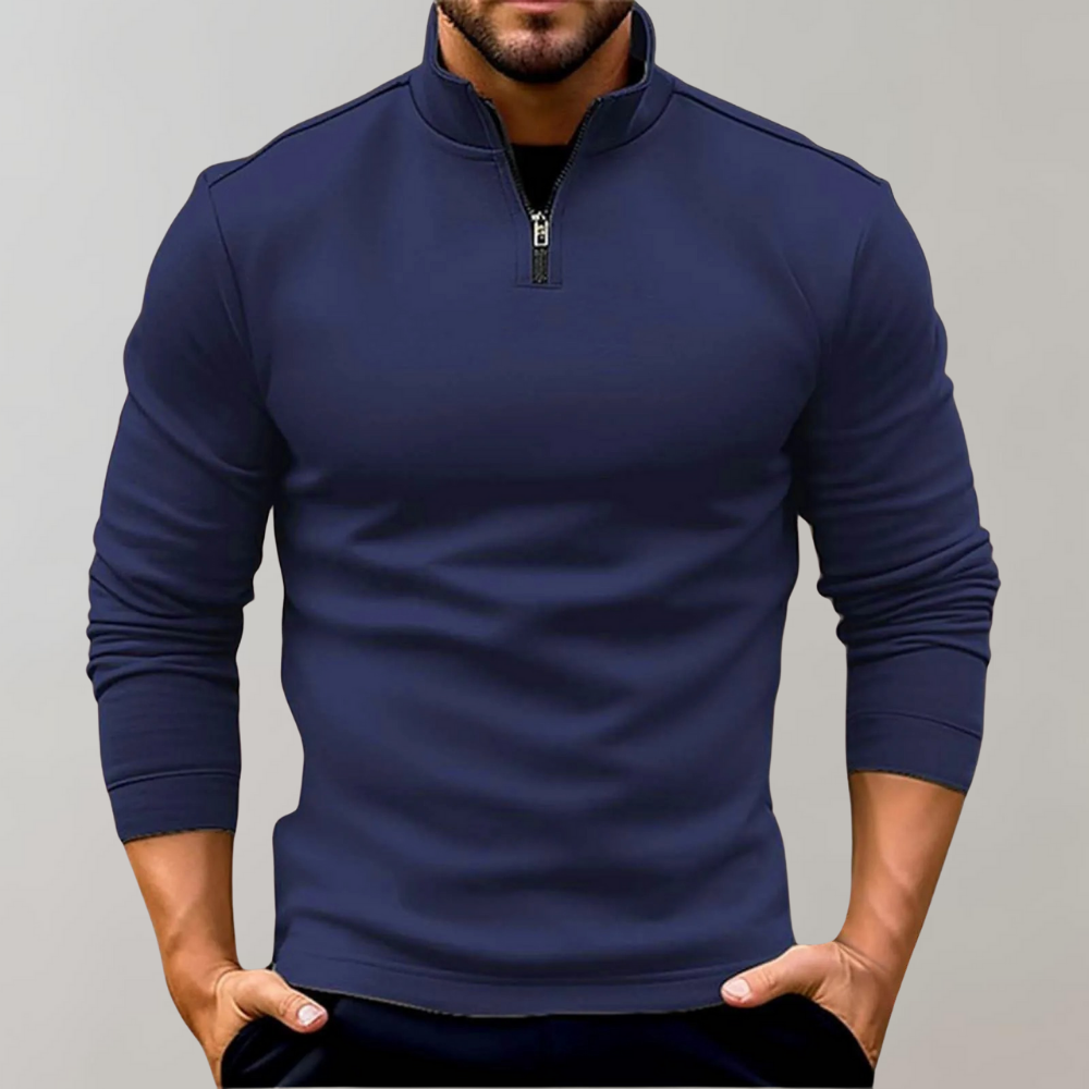 Davy | Men's Quarter Zip Polo Shirt