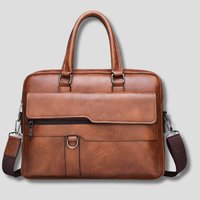 Davy | Sac cartable pour hommes avec poignées supérieures