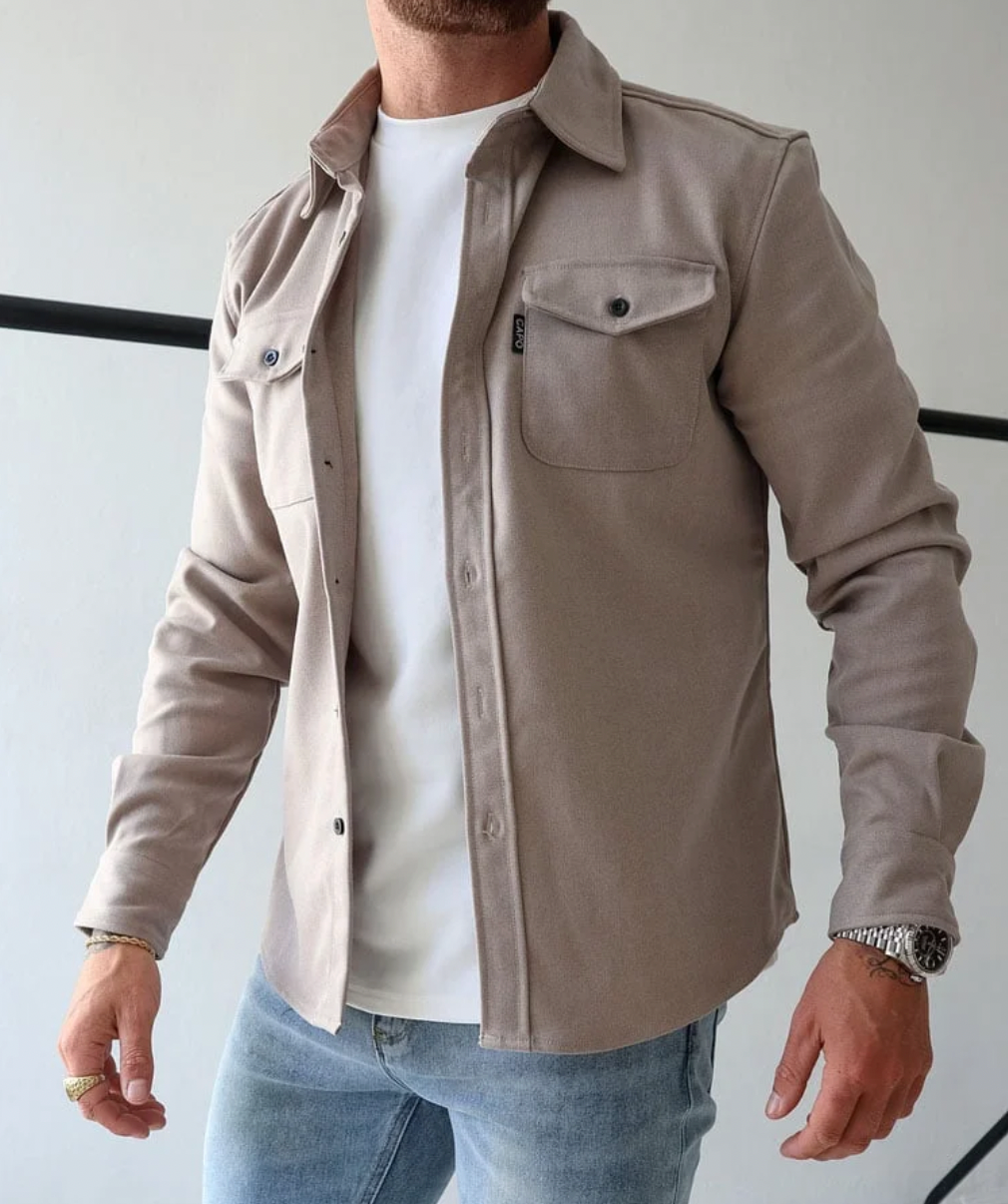 Davy | Men's Shirt Jacket with Chest Pockets