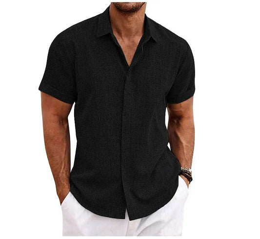 Davy | Men's Short Sleeve Button-Up Shirt