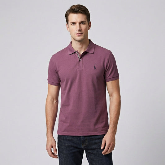 Davy | Men's Short Sleeve Embroidered Polo Shirt