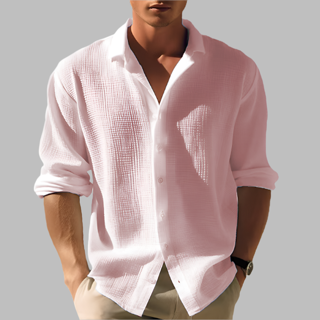 Davy | Men's Textured Long Sleeve Shirt