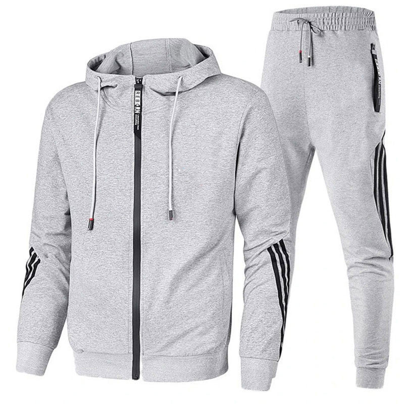 Davy | Men's Tracksuit with Striped Sleeve Detail