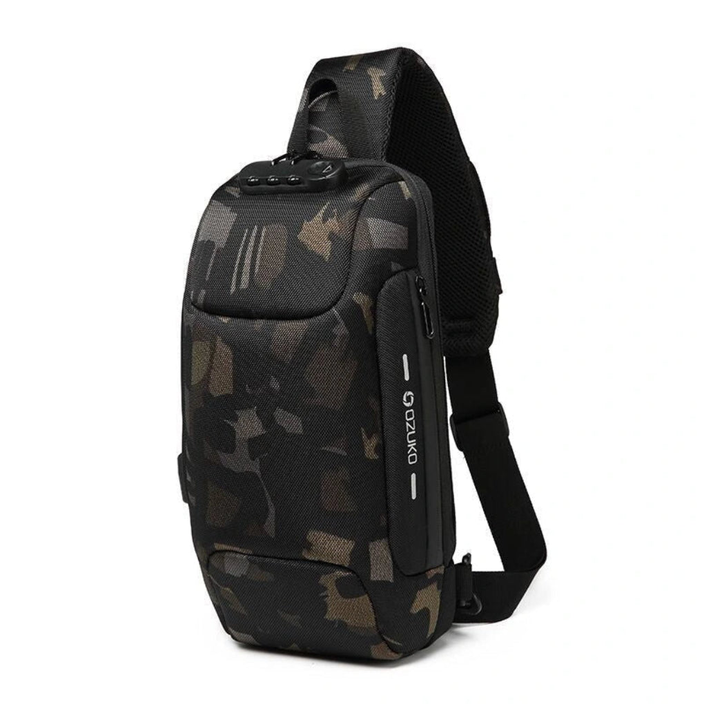 Davy | Men's USB Crossbody Bag with Lockable Design