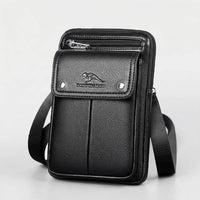 Davy | Men's Vertical Crossbody Bag with Flap Pocket