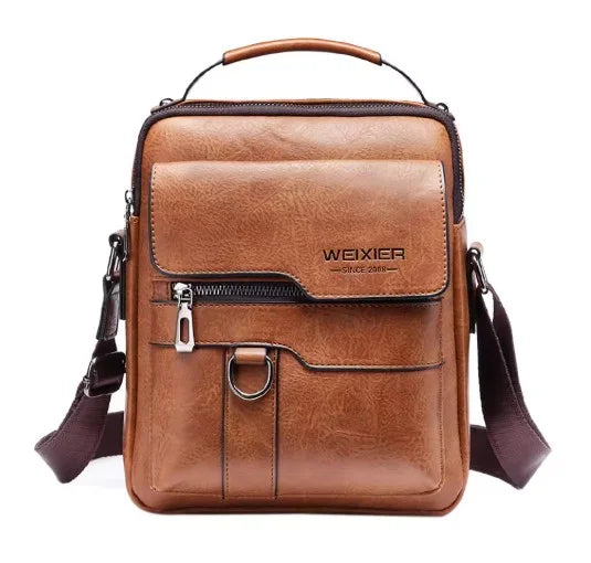 Davy | Men's Vertical Crossbody Messenger Bag