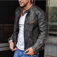 Davy | Veste moto en cuir imperméable