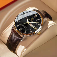Davy | Reloj de Acero para Hombre: Resistente al Agua con Pantalla Luminosa