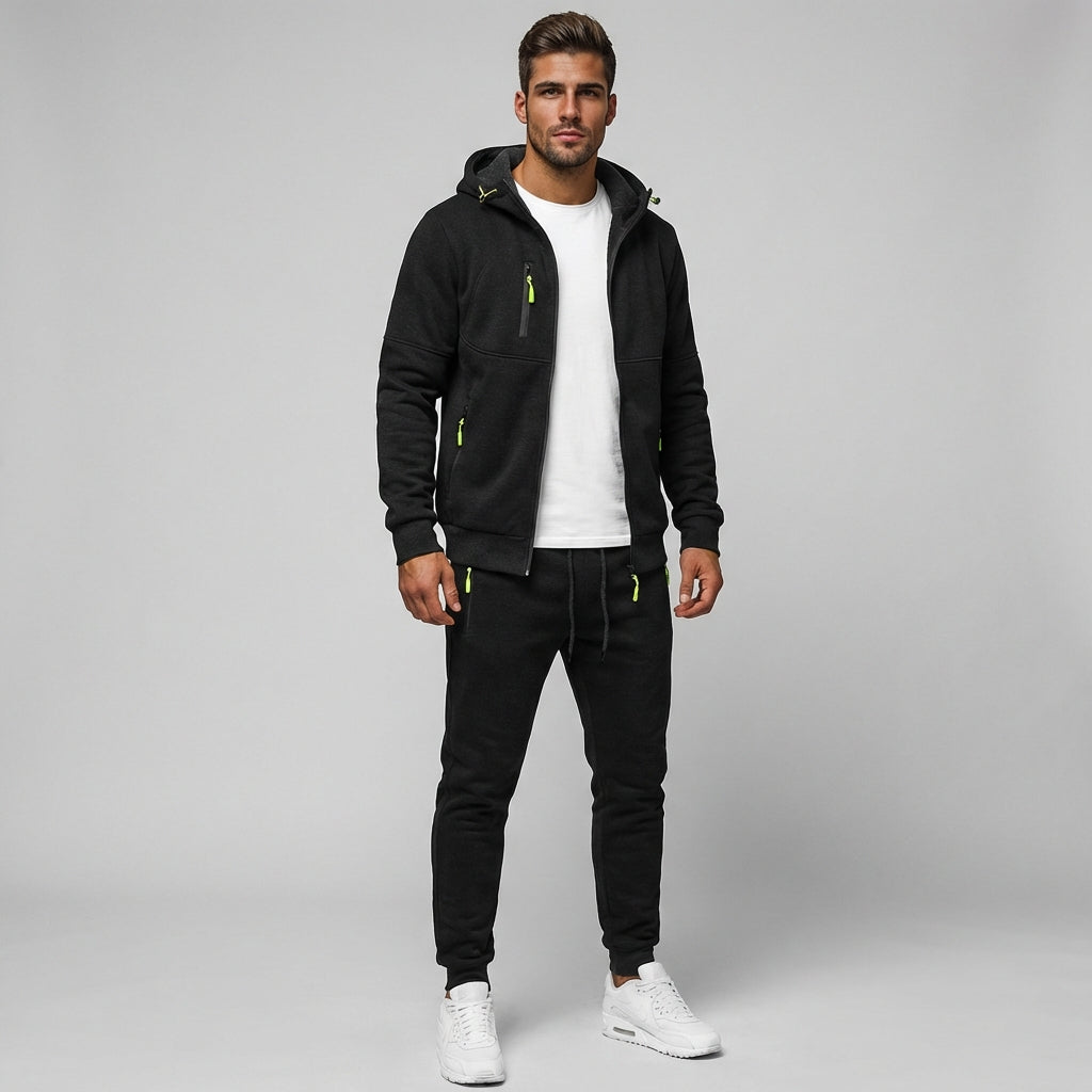 Davy | Men's Zip-Up Hoodie and Jogger Training Set
