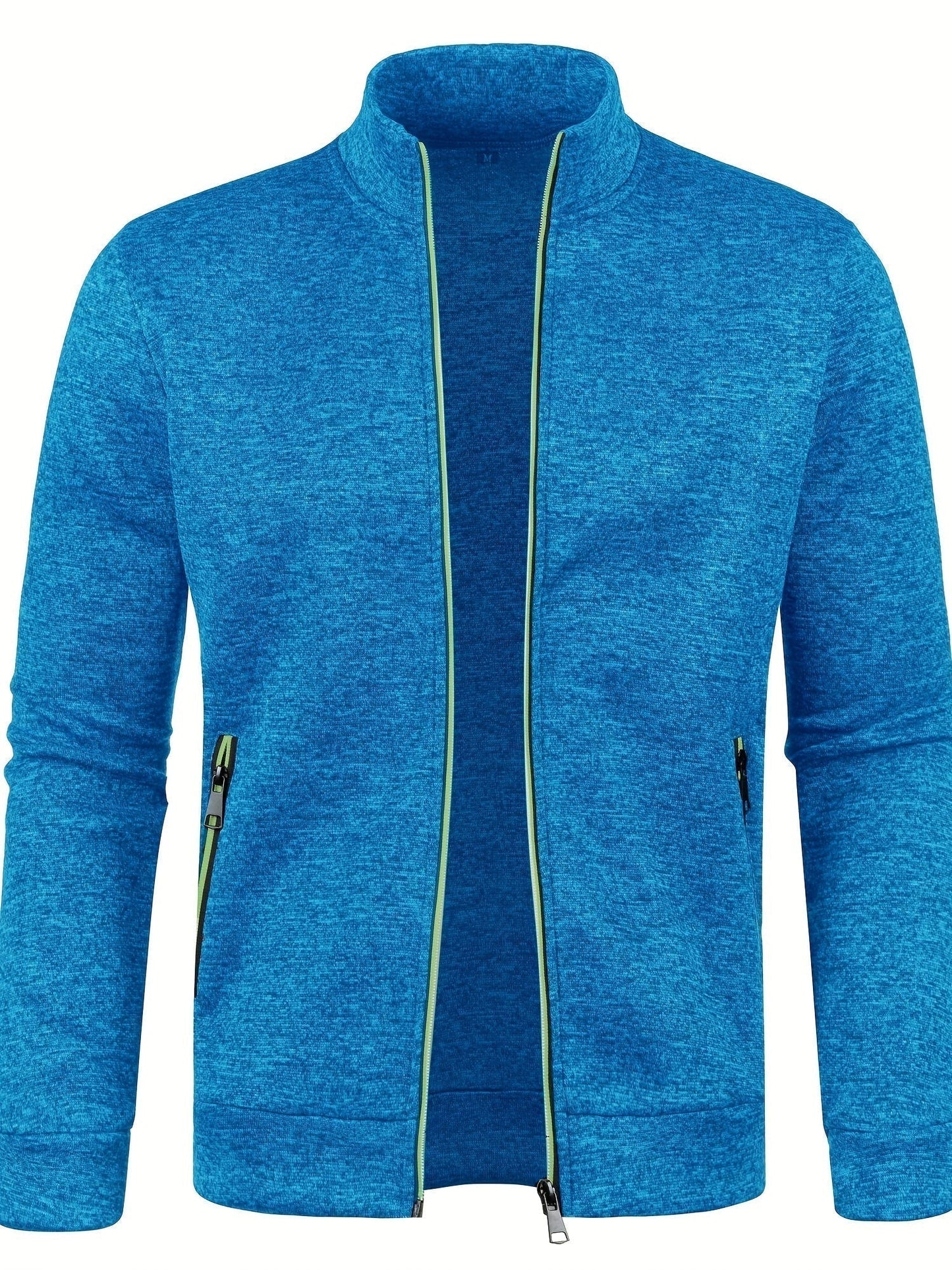 Davy | Men's Zip-Up Knit Jacket with Collar