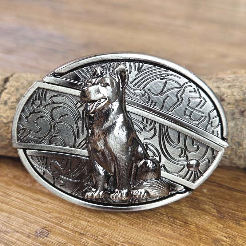 Davy | Metal Oval Cowboys Belt Buckle