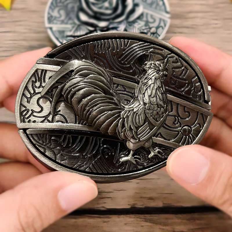 Davy | Metal Oval Cowboys Belt Buckle