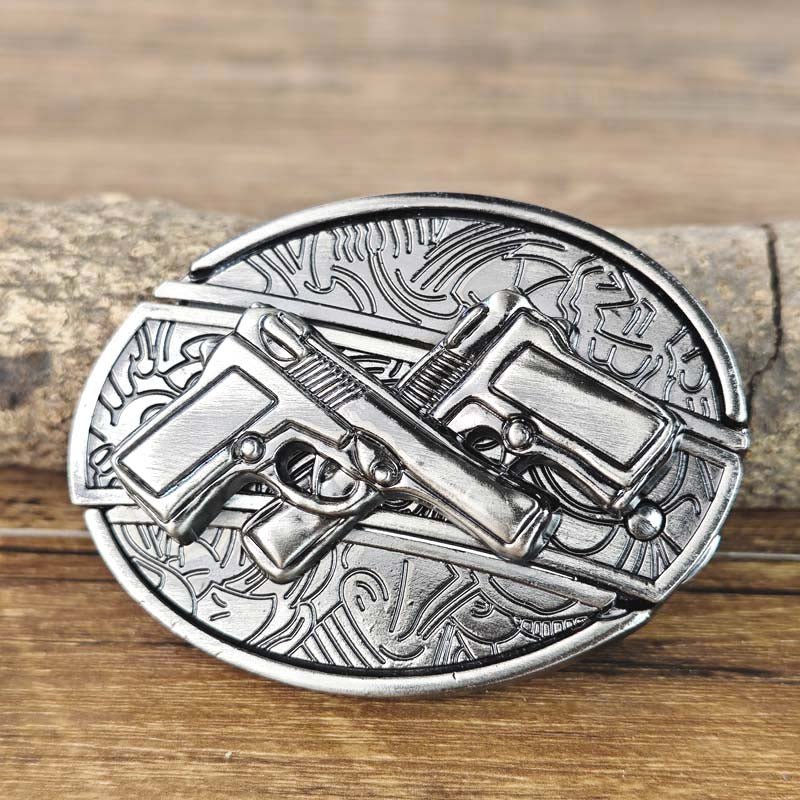 Davy | Metal Oval Cowboys Belt Buckle