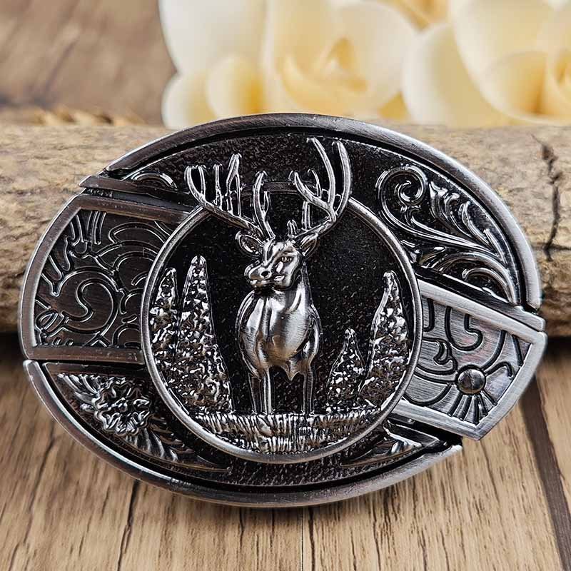 Davy | Metal Oval Cowboys Belt Buckle