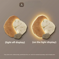 Davy | Reloj de pared LED moderno con acento de luz