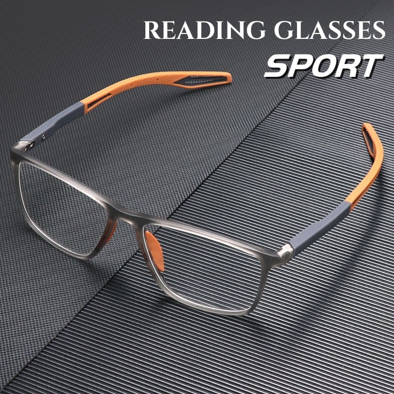 Davy | multifocal reading glasses for men and women – high-quality polycarbonate – for near and far – wall clock