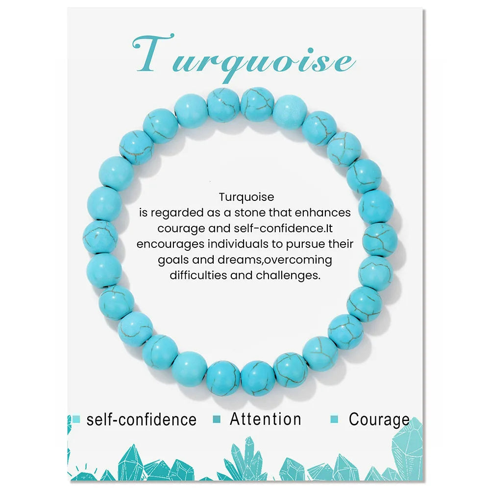 Davy | Natural Crystal Healing Energy Bracelet - Aria