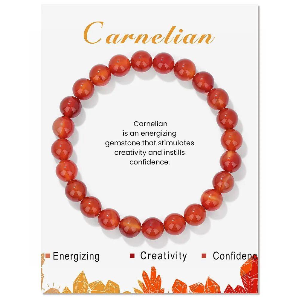 Davy | Natural Crystal Healing Energy Bracelet - Aria