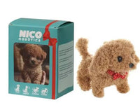 Davy | Chiot robot interactif Nicoo | Marche, aboie, remue la queue | Peluche, jouet à piles