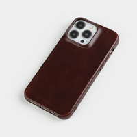 Davy | Étui en cuir véritable ciré pour Apple iPhone