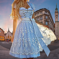 Vestido tradicional Dirndl para Oktoberfest para mujer
