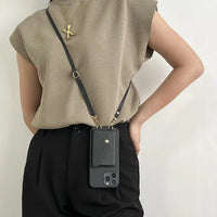 Davy | Phone Case with Card Holder and Key Lanyard
