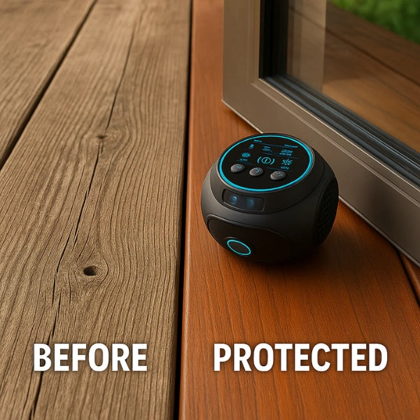 Davy | Plug-In Ultrasonic Rat Repellent | Chemical Free. Quiet & Covers up to 3200 square feet for indoor and outdoor use