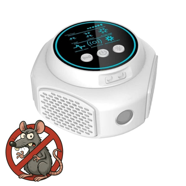 Davy | Plug-In Ultrasonic Rat Repellent | Chemical Free. Quiet & Covers up to 3200 square feet for indoor and outdoor use