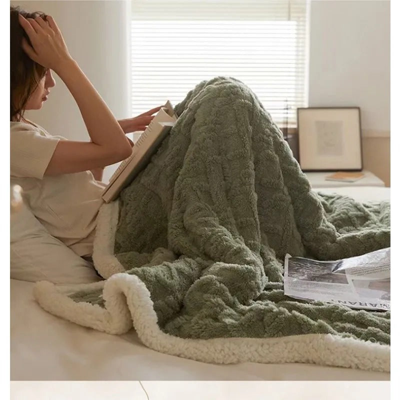 Davy | Plush Textured Blanket for Cozy Comfort