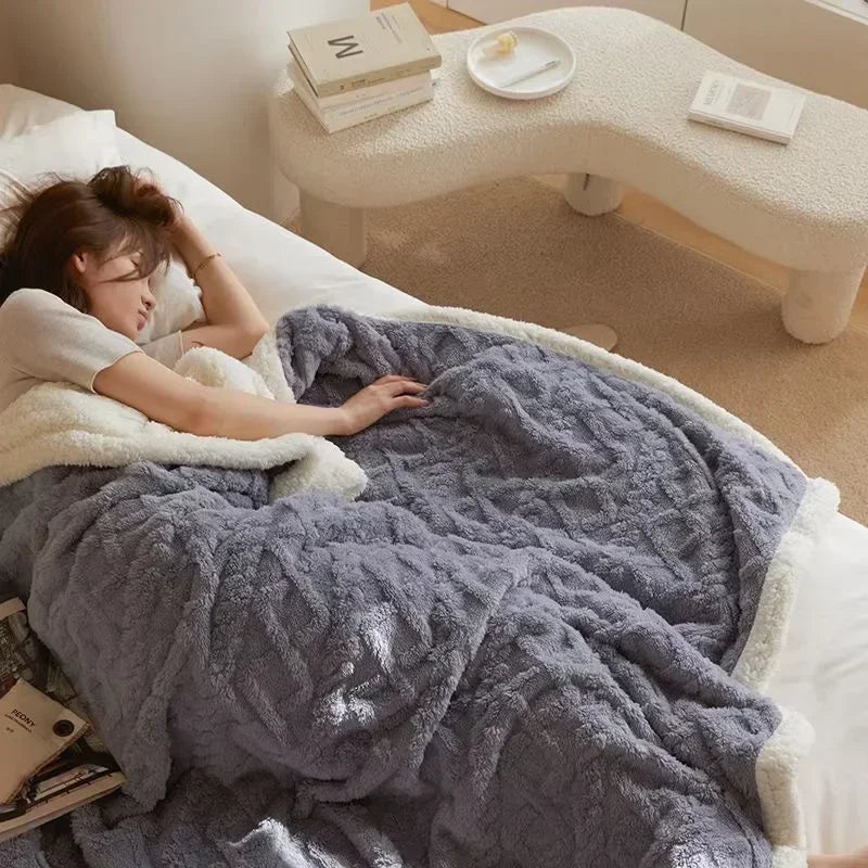 Davy | Plush Textured Blanket for Cozy Comfort