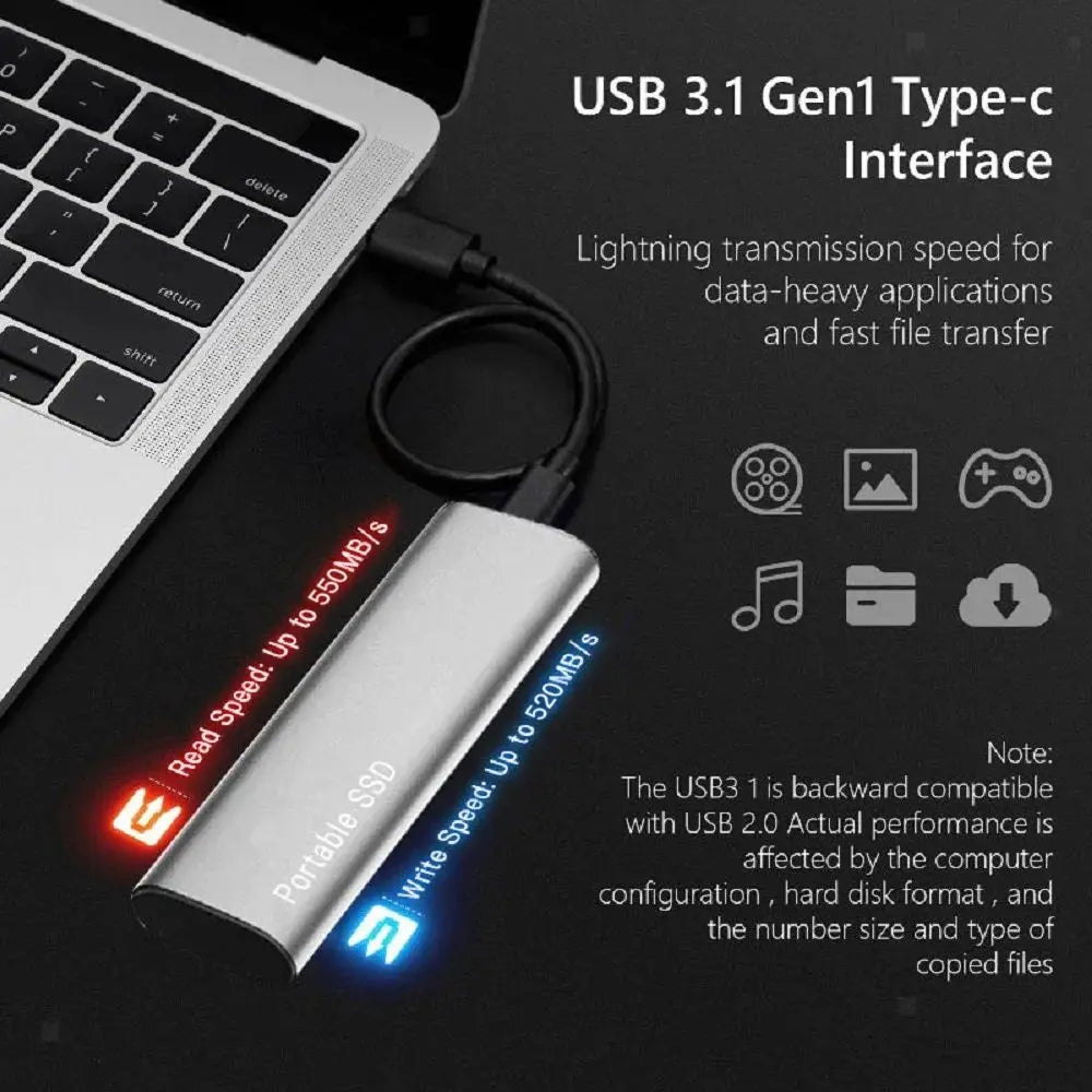 Davy | Portable External SSD High-Speed Aluminum Storage Drive