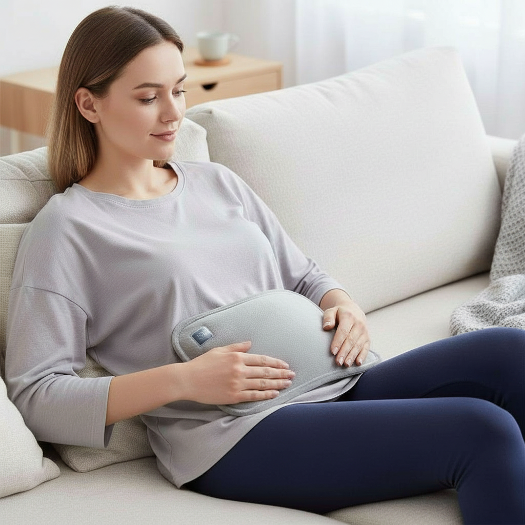 Davy | Portable Graphene Heating Pad | USB Rechargeable | 3 Temperature Levels | Ergonomic Hand & Belly Warmer | Includes Intelligent Auto Shut-Off