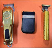 Davy | Cortapelos Profesionales Dorados para Hombre, Set de Aseo Capilar Inalámbrico