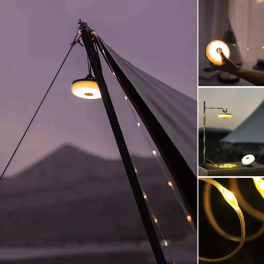 Davy | Rechargeable Waterproof Camping Lamp with Light Strip