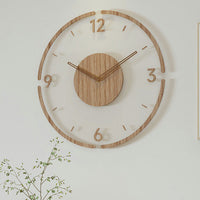 Davy | Horloge murale en bois style scandinave - WoodWave