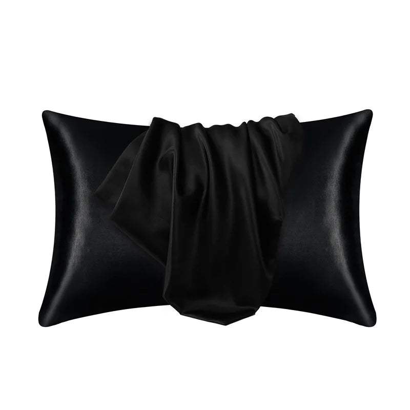 Davy | Shiny Satin Pillowcase with Zipper