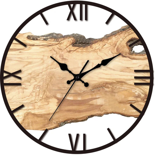 Davy | Silent Wall Clock Made of Acrylic and Wood