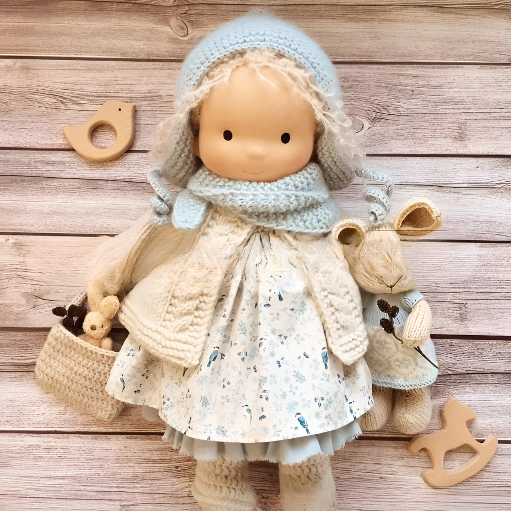 Davy | Soft Waldorf Cuddly Doll with Natural Features