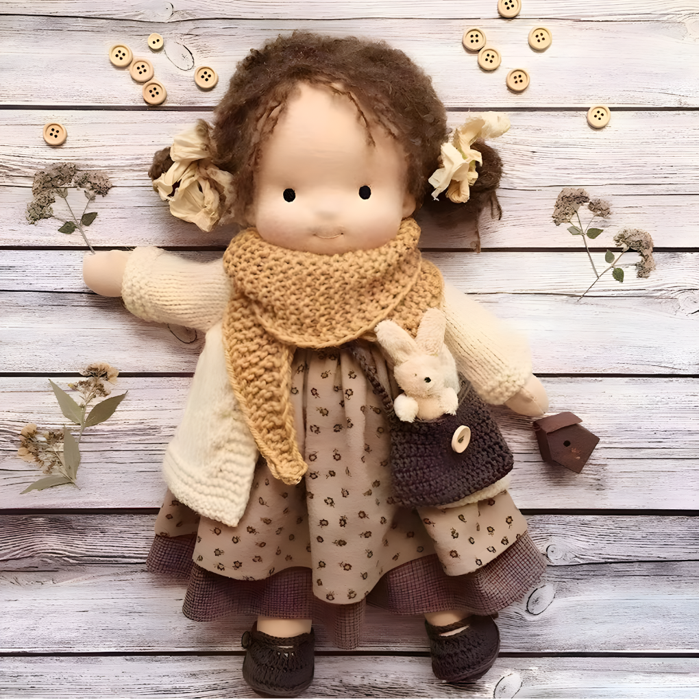 Davy | Soft Waldorf Cuddly Doll with Natural Features