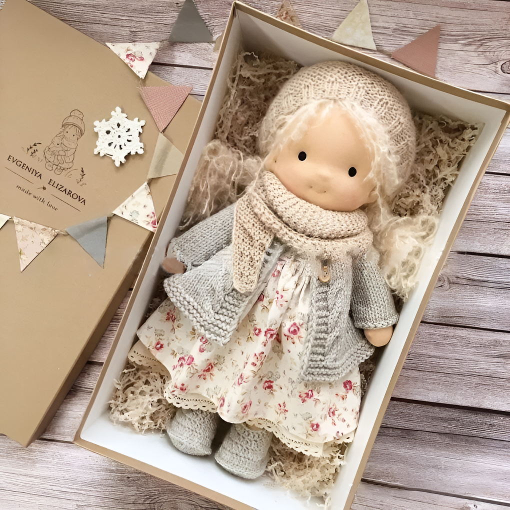 Davy | Soft Waldorf Cuddly Doll with Natural Features
