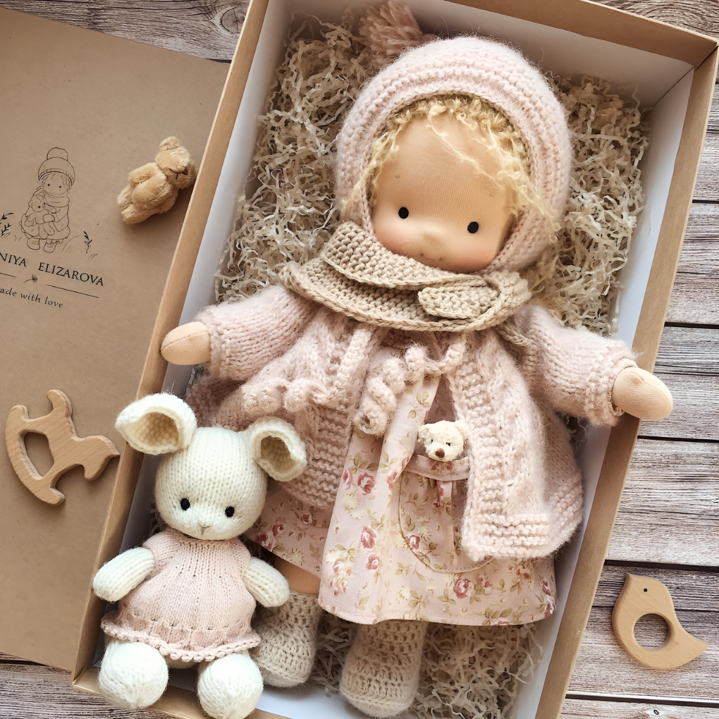 Davy | Soft Waldorf Cuddly Doll with Natural Features