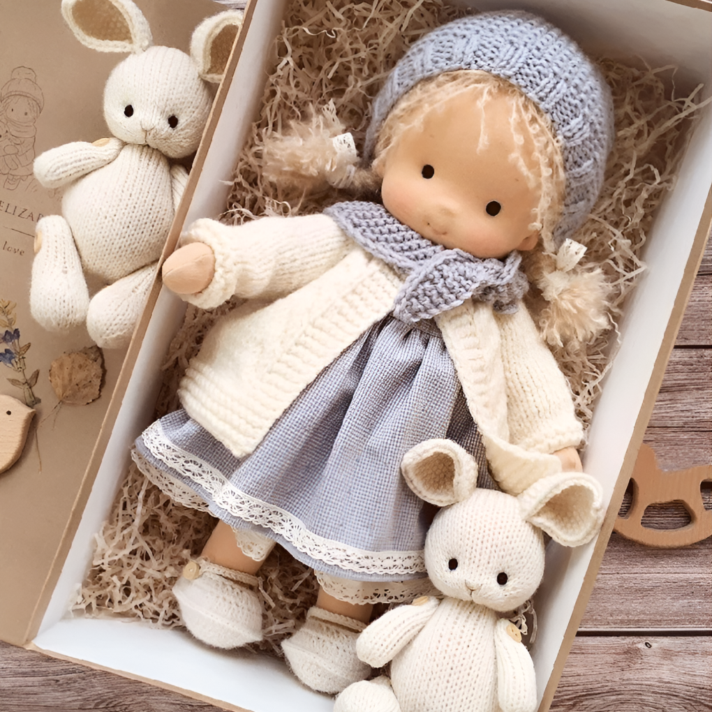 Davy | Soft Waldorf Cuddly Doll with Natural Features