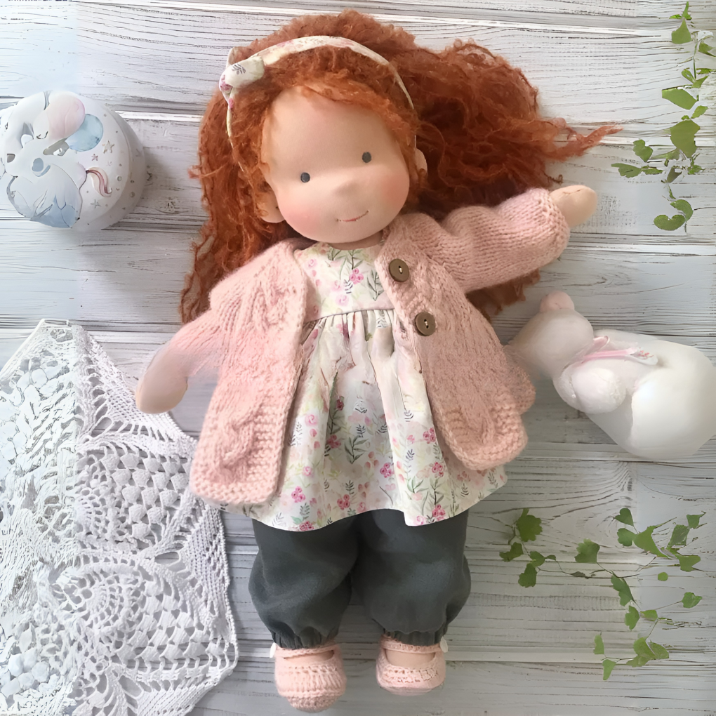 Davy | Soft Waldorf Cuddly Doll with Natural Features