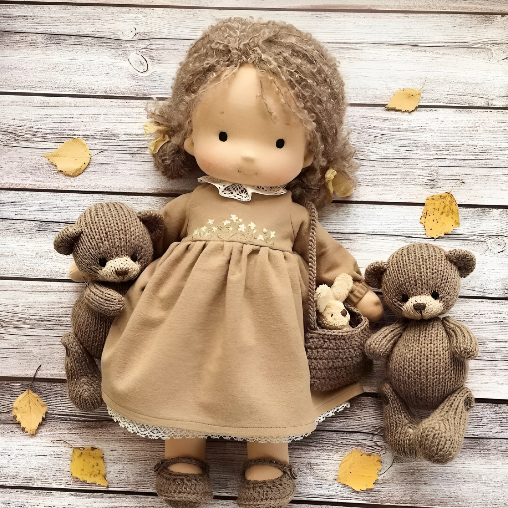 Davy | Soft Waldorf Cuddly Doll with Natural Features