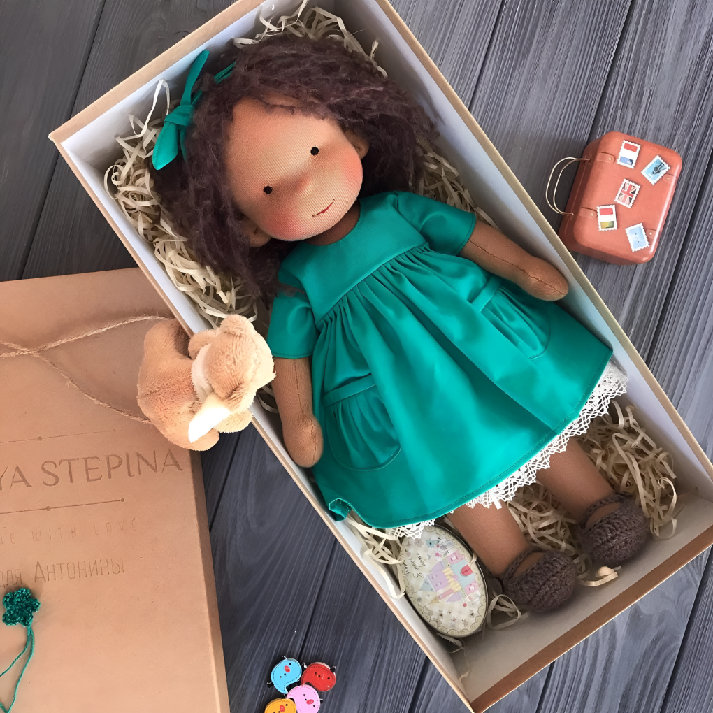 Davy | Soft Waldorf Cuddly Doll with Natural Features